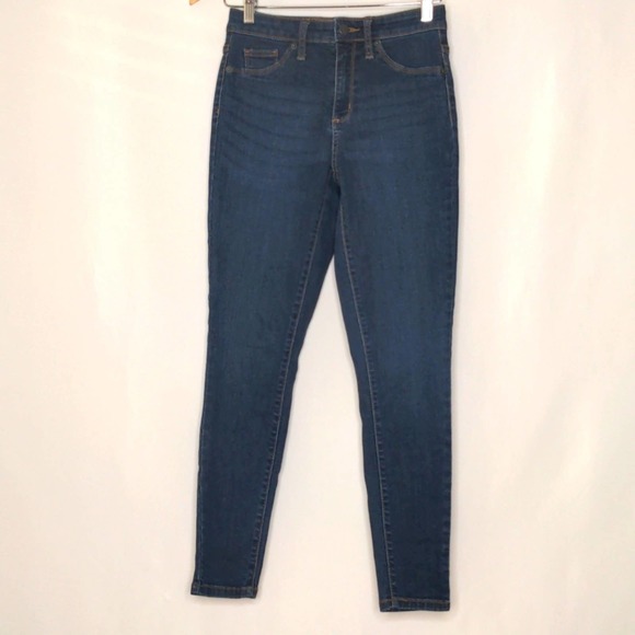 Universal Thread Women's High Rise Jeans - Dark Blue - Picture 1 of 13